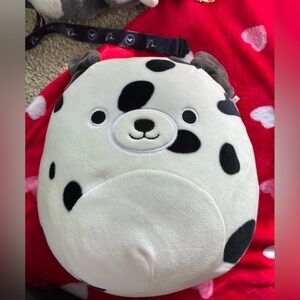 Squishmallows Dalmatian Plush with Black Spots